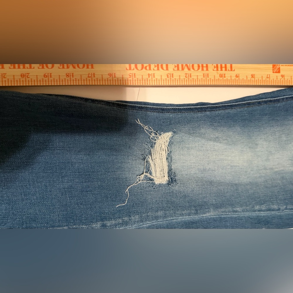 KanCan Blue Distressed Flare Jeans - Picture 6 of 9